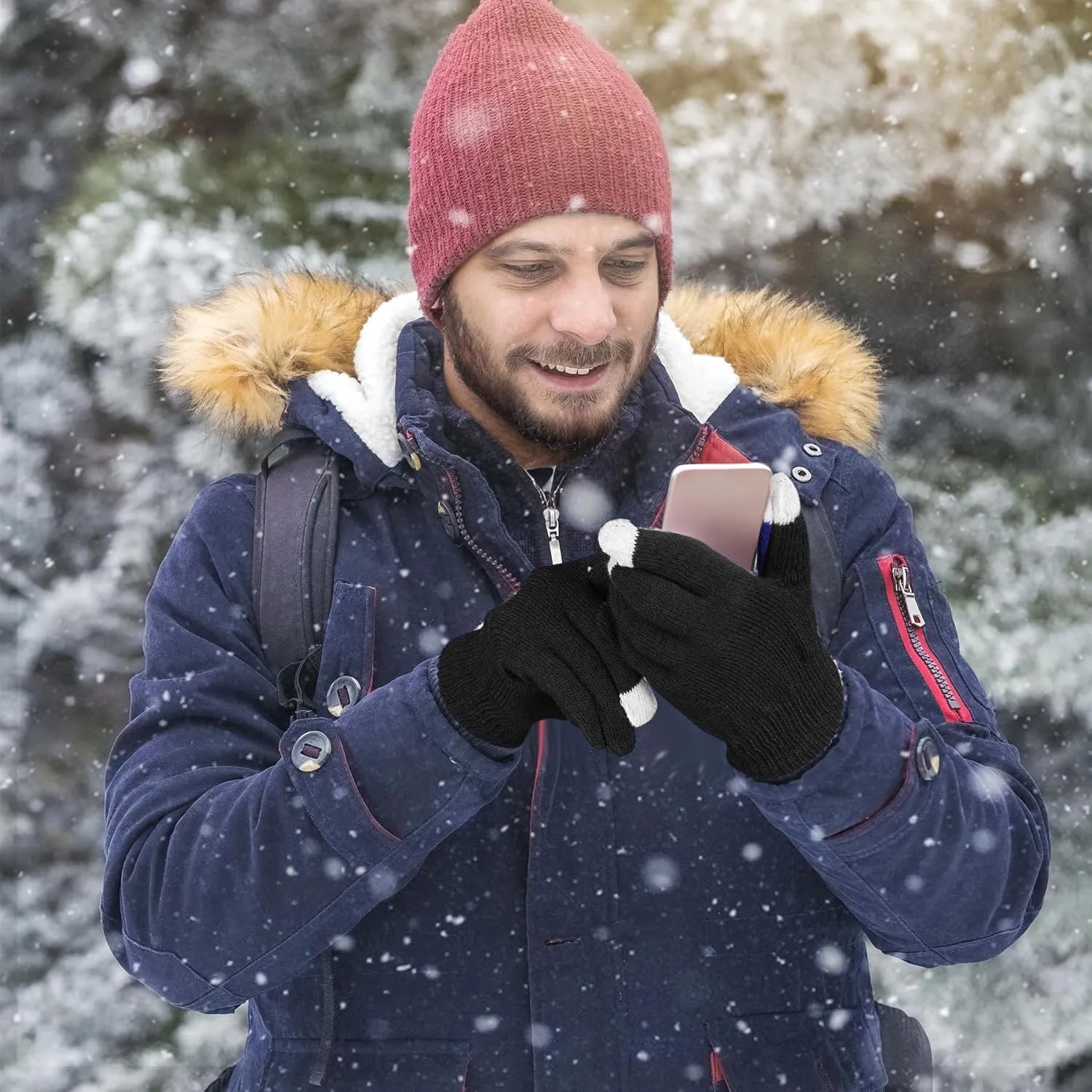 36 Pairs Winter Gloves Touchscreen Magic Gloves Stretchy Knit Cotton Gloves Bulk For Men Women Homeless Cold Weather