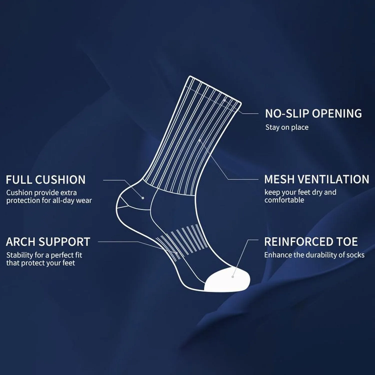 5 Pairs Ankle Socks for Women Men Massage Bottom Low Cut Socks Breathable Athletic Running Socks Arch Support