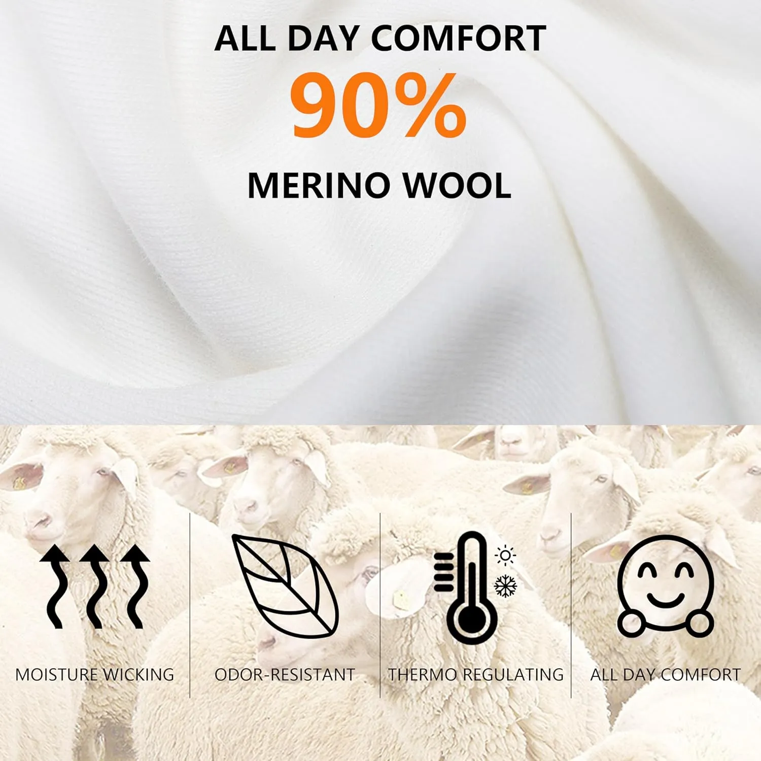 90% Merino Wool Low Cut Athletic Ultra-Light Running Ankle Socks, Tennis Golf Socks for Women & Men