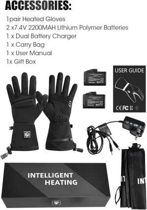 9H Heated Gloves for Men Women, Rechargeable Heated Gloves