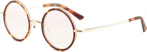 Agstum Vintage Retro Small Round Optical Eyeglass Frame with Spring Hinge