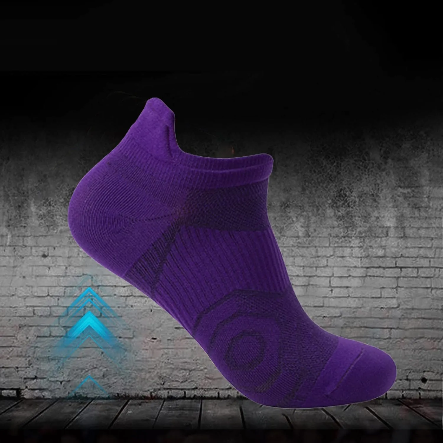 Ankle Socks Men Women Athletic Running Socks Low Cut Cushioned Moisture Wicking Sports Socks with Arch Compression