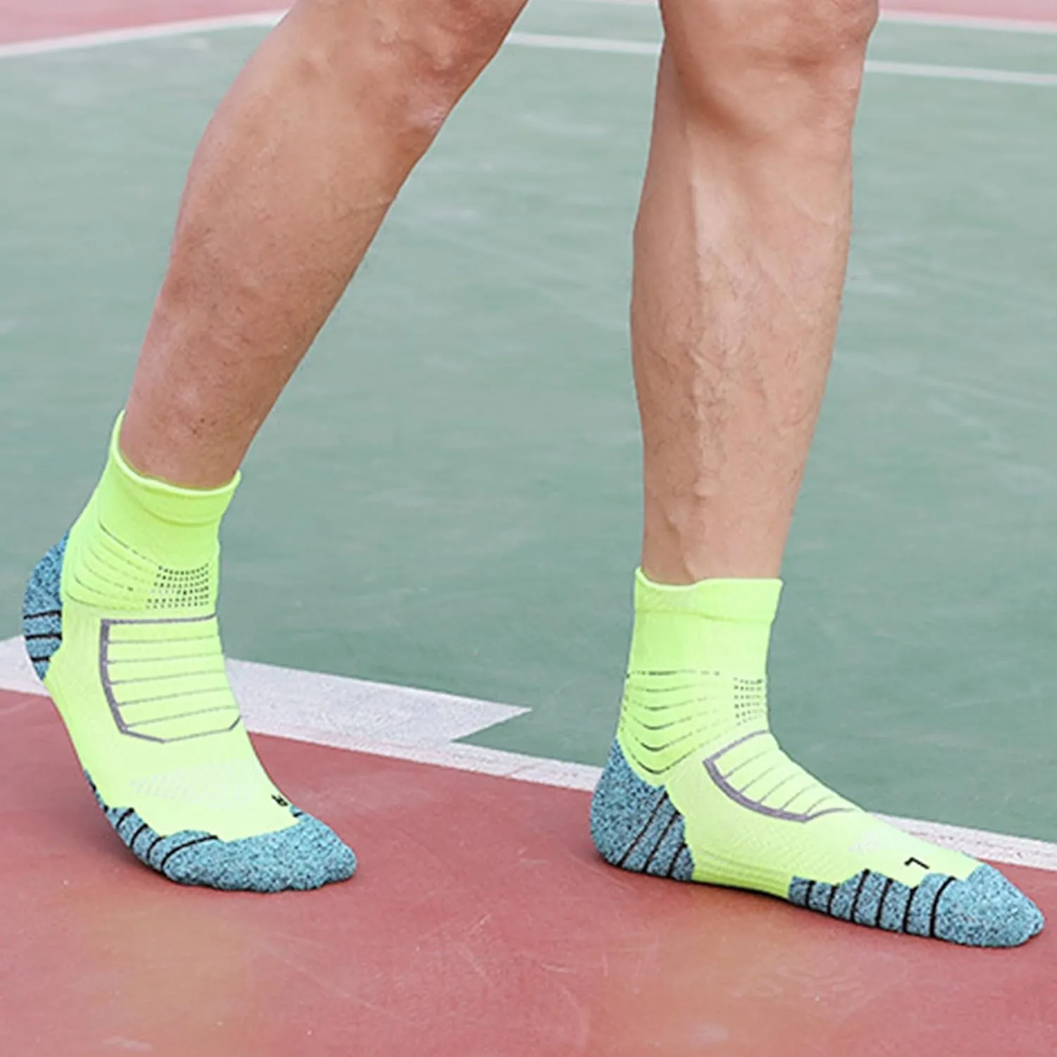 Ankle Socks with Cushion Sport Athletic Running Socks Low Cut Compression Running Sock with Ankle Support 3 Pairs