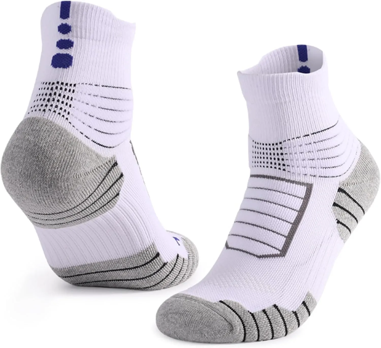 Ankle Socks with Cushion Sport Athletic Running Socks Low Cut Compression Running Sock with Ankle Support 3 Pairs