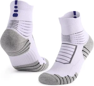 Ankle Socks with Cushion Sport Athletic Running Socks Low Cut Compression Running Sock with Ankle Support 3 Pairs