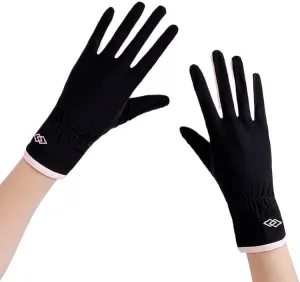 Anti-UV Cycling Non-Slip Elastic Touch Screen Flip Open Fingerless Ice Silk Gloves(D)