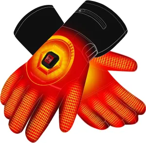 Autocastle 7.4V Rechargeable Electric Heated Gloves - Winter Warm Touchscreen Hand Warmers for Men Women - Waterproof Battery-Powered Hot Gloves for Outdoor Camping, Cycling, Skiing, Hiking