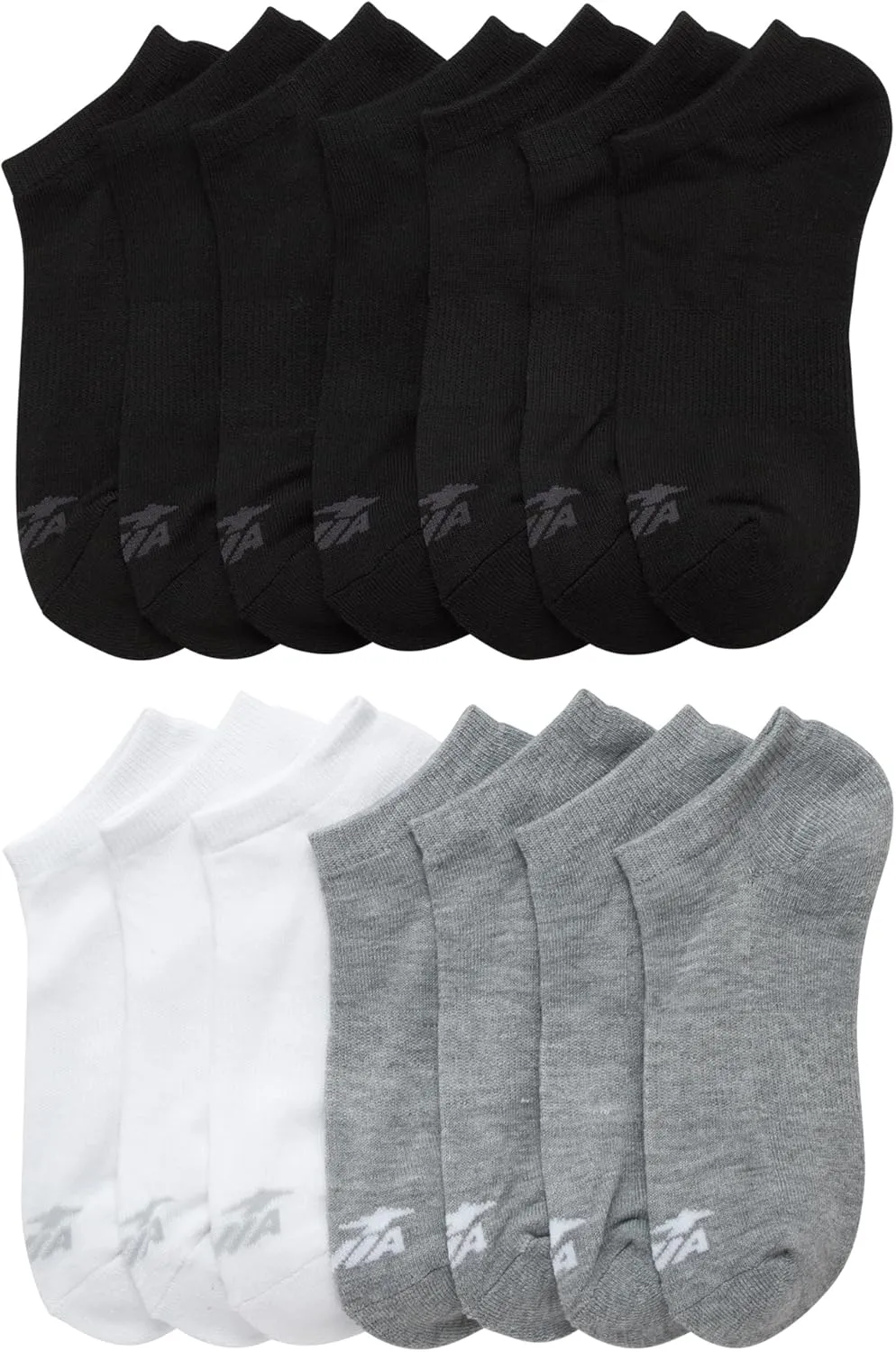 Avia Womens No Show Socks - 14 Pack Soft Stretch Moisture Wicking Athletic Low Cut Socks for Women (Size 4-9, Extended: 9-12)