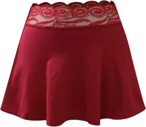 babydoll lingerie for women Mini Pleated Skirts for Women Mini Plaid Skirt Short Skirts a Line Skater Skirt for Lingerie Schoolgirl corset lingerie, 3X-Large, Zmc-red