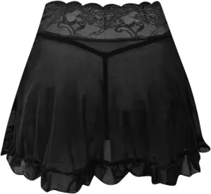 babydoll lingerie for women Mini Pleated Skirts for Women Mini Plaid Skirt Short Skirts a Line Skater Skirt for Lingerie Schoolgirl corset lingerie, Large, Zmd-black