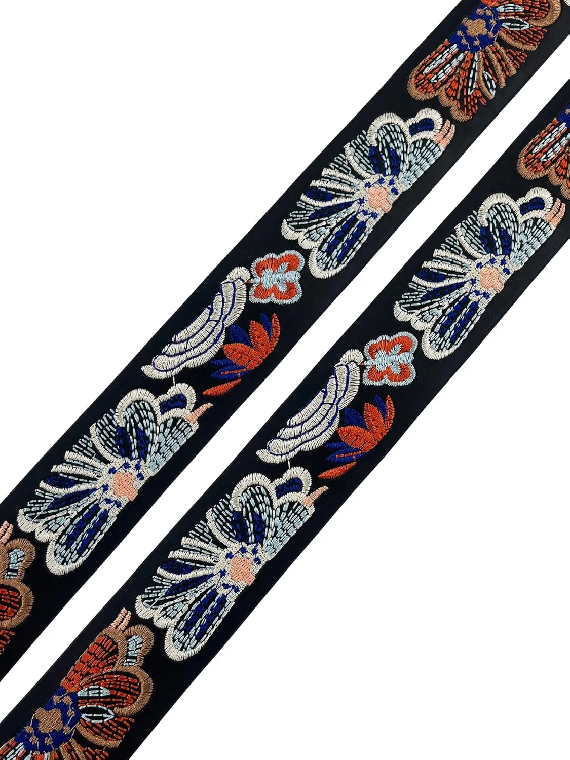 Beautiful Nomad Belts for Women Western Fashion Boho Embroidery PU Leather Belt for Jeans Dress