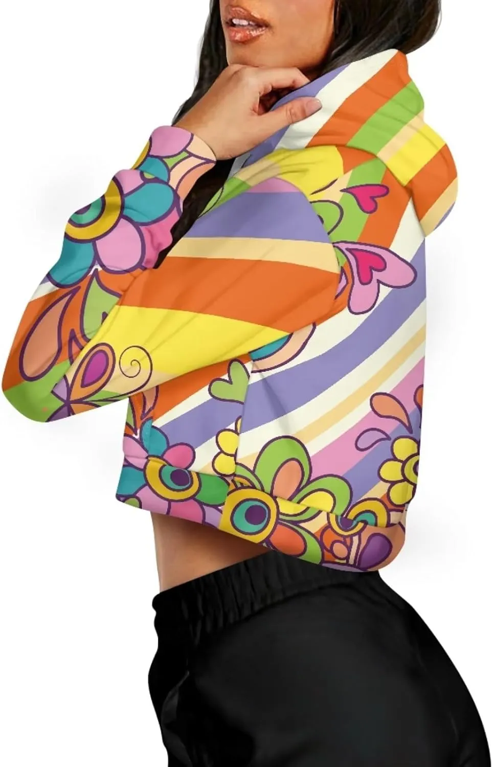 Belidome Women Zip Up Hoodie Sweatshirt Crop Jacket Plus Size Long Sleeve Fall Outfits