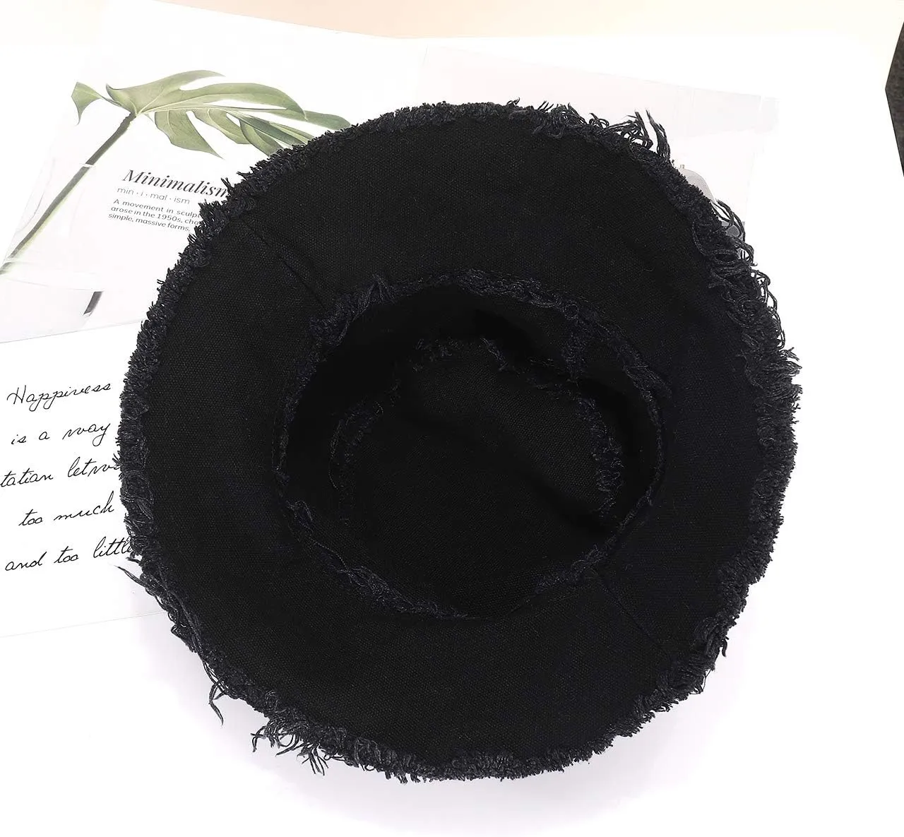boderier Sun Hats for Women Summer Casual Wide Brim Cotton Bucket Hat Beach Vacation Travel Accessories