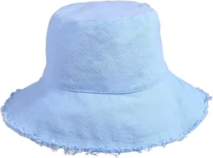 boderier Sun Hats for Women Summer Casual Wide Brim Cotton Bucket Hat Beach Vacation Travel Accessories