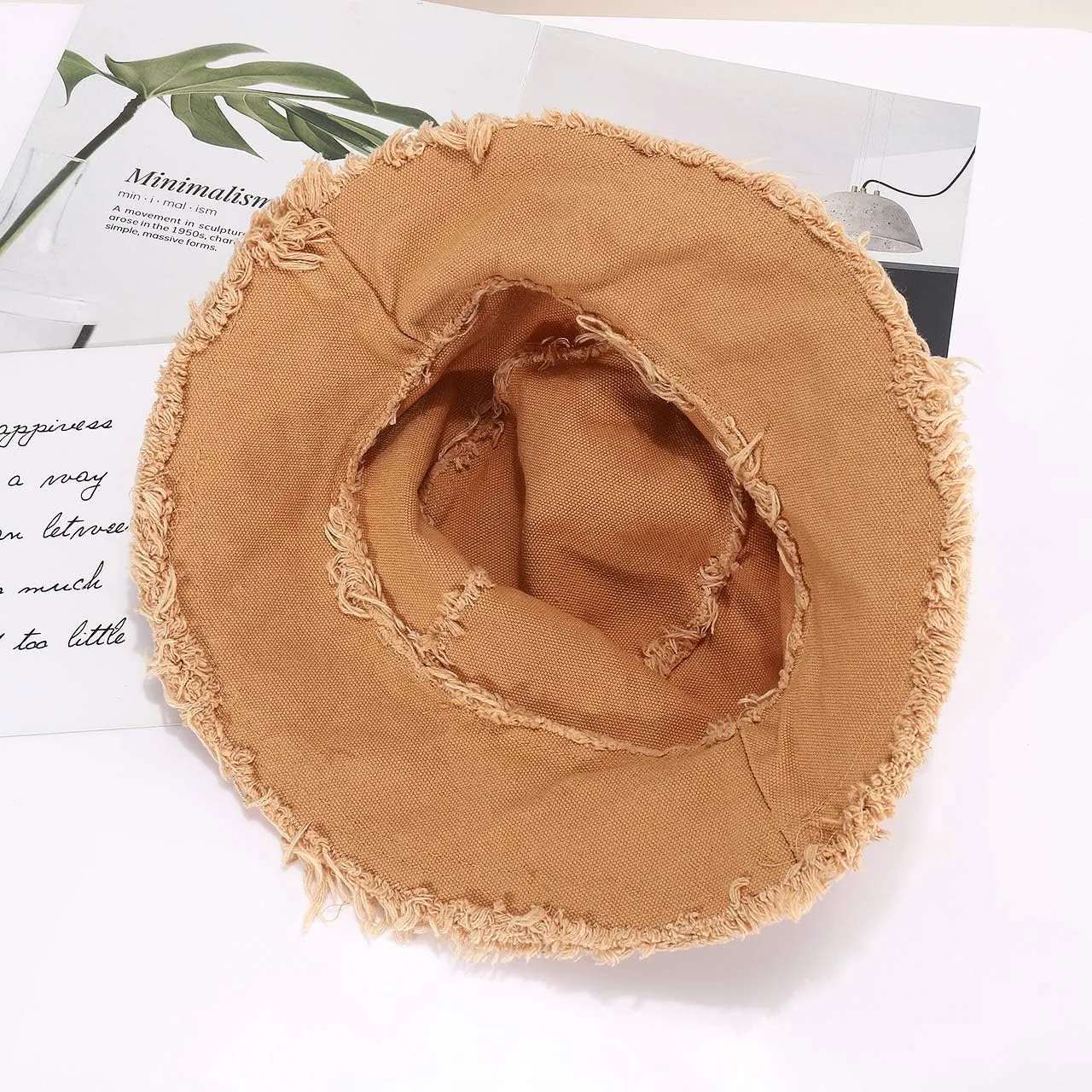 boderier Sun Hats for Women Summer Casual Wide Brim Cotton Bucket Hat Beach Vacation Travel Accessories