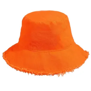 boderier Sun Hats for Women Summer Casual Wide Brim Cotton Bucket Hat Beach Vacation Travel Accessories