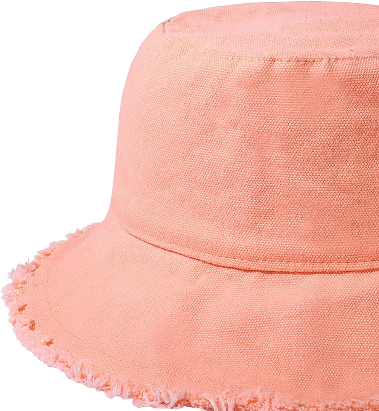 boderier Sun Hats for Women Summer Casual Wide Brim Cotton Bucket Hat Beach Vacation Travel Accessories
