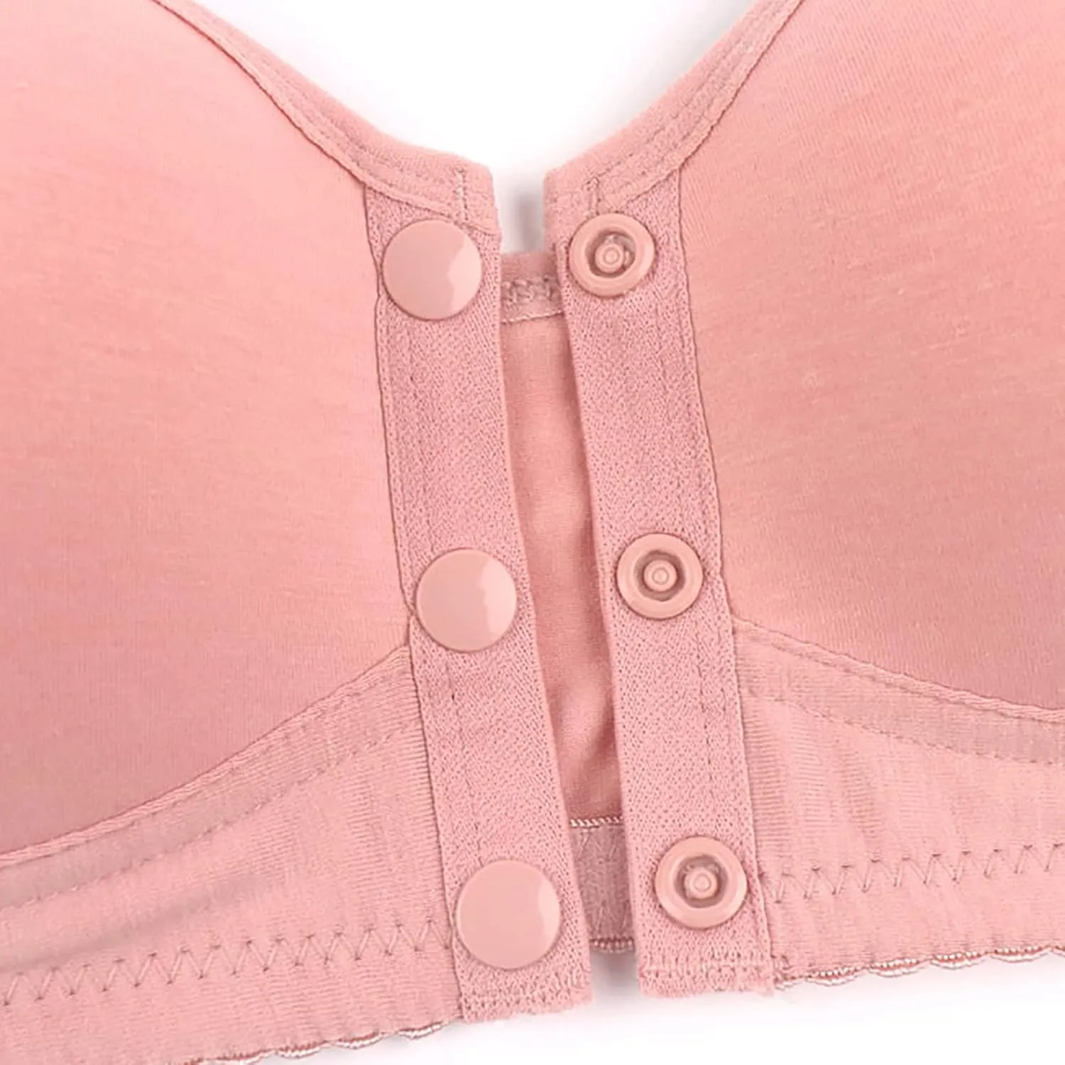 Bras for Older Women 2025 Breathable Bra No Underwire Front Closure Bra Plus Size Everyday Bra