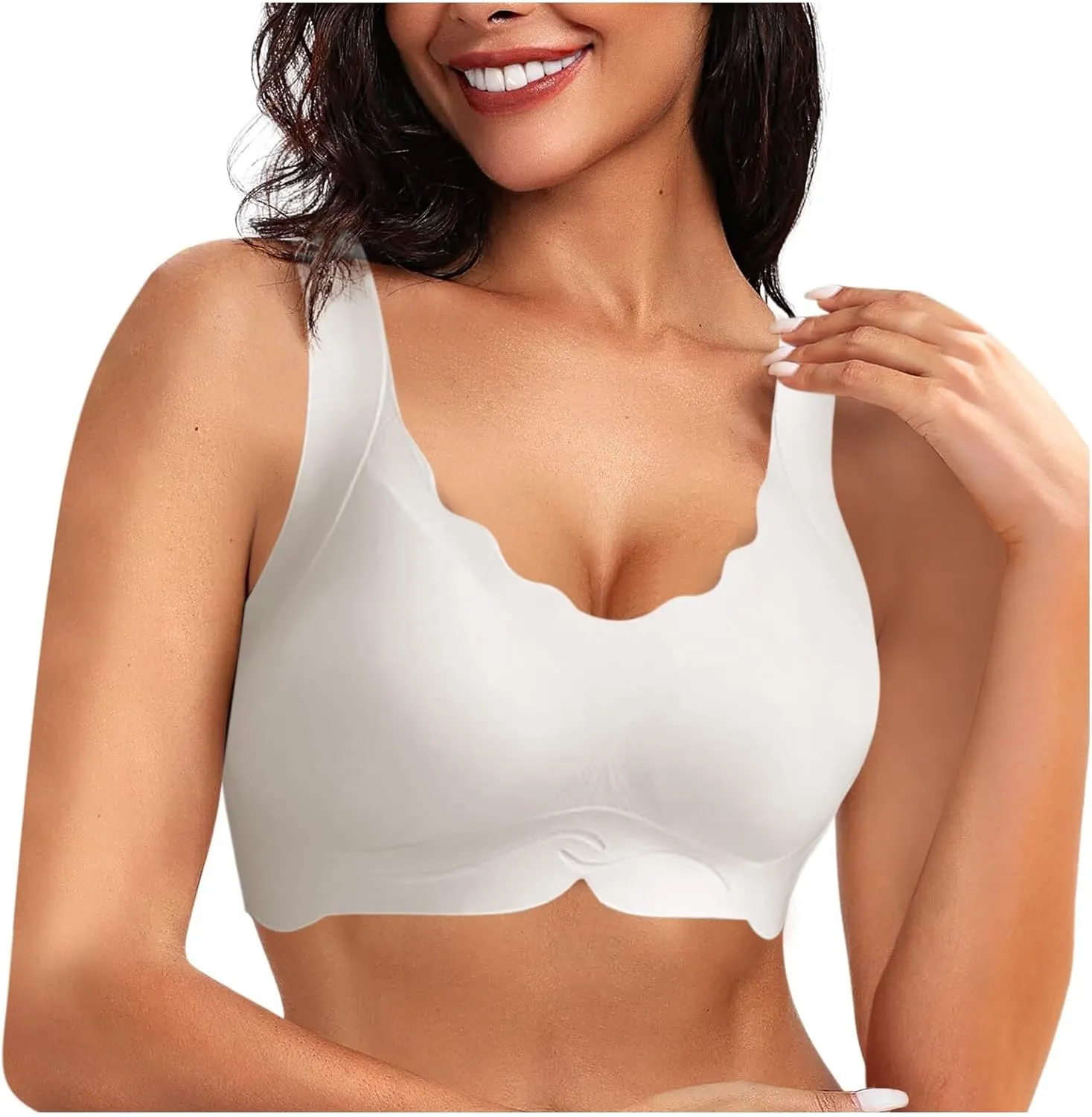 Bras for Women Push Up, No Underwire Bra Wireless Bras for Women Soft and Lightly Full Coverage Bras for Everyday