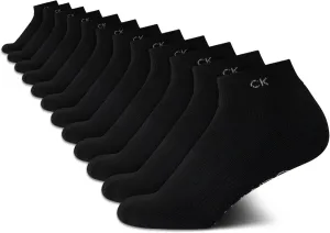 Calvin Klein Women's Quarter Socks - 12 Pack Cushioned Athletic Ankle Socks for Women - Women's Sports Socks (Size: 4-10)