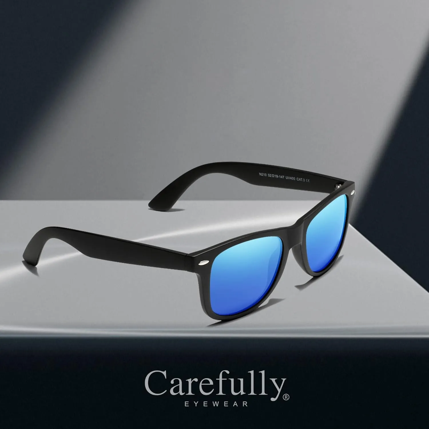 Carefully Driving Sunglasses Men Women Square Polarized Sun Glasses Fishing UV protection (3 pack)