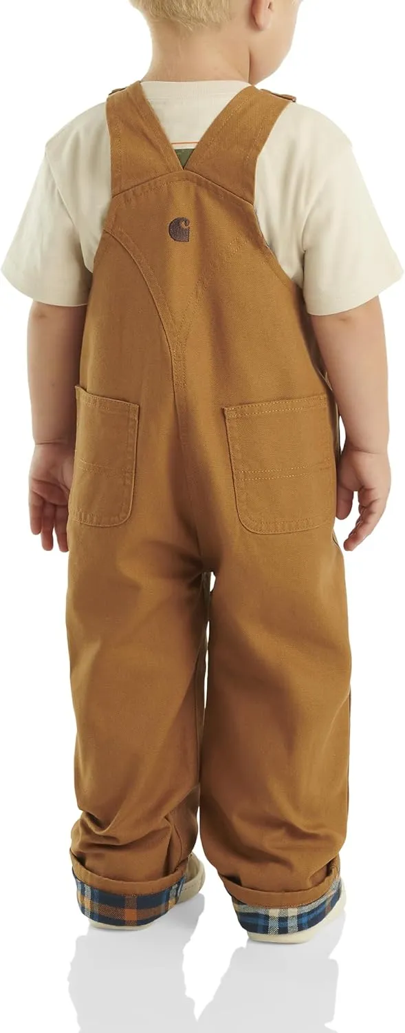 Carhartt Baby Boys' Canvas Overall Flannel Lined