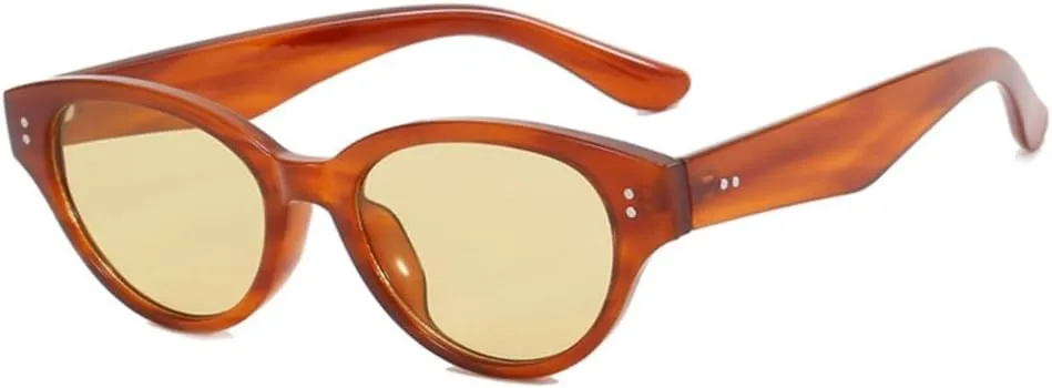 Cat Eye Small Frame Sunglasses Rice Nail Women Sunglasses Beach Holiday Vintage Sunglasses