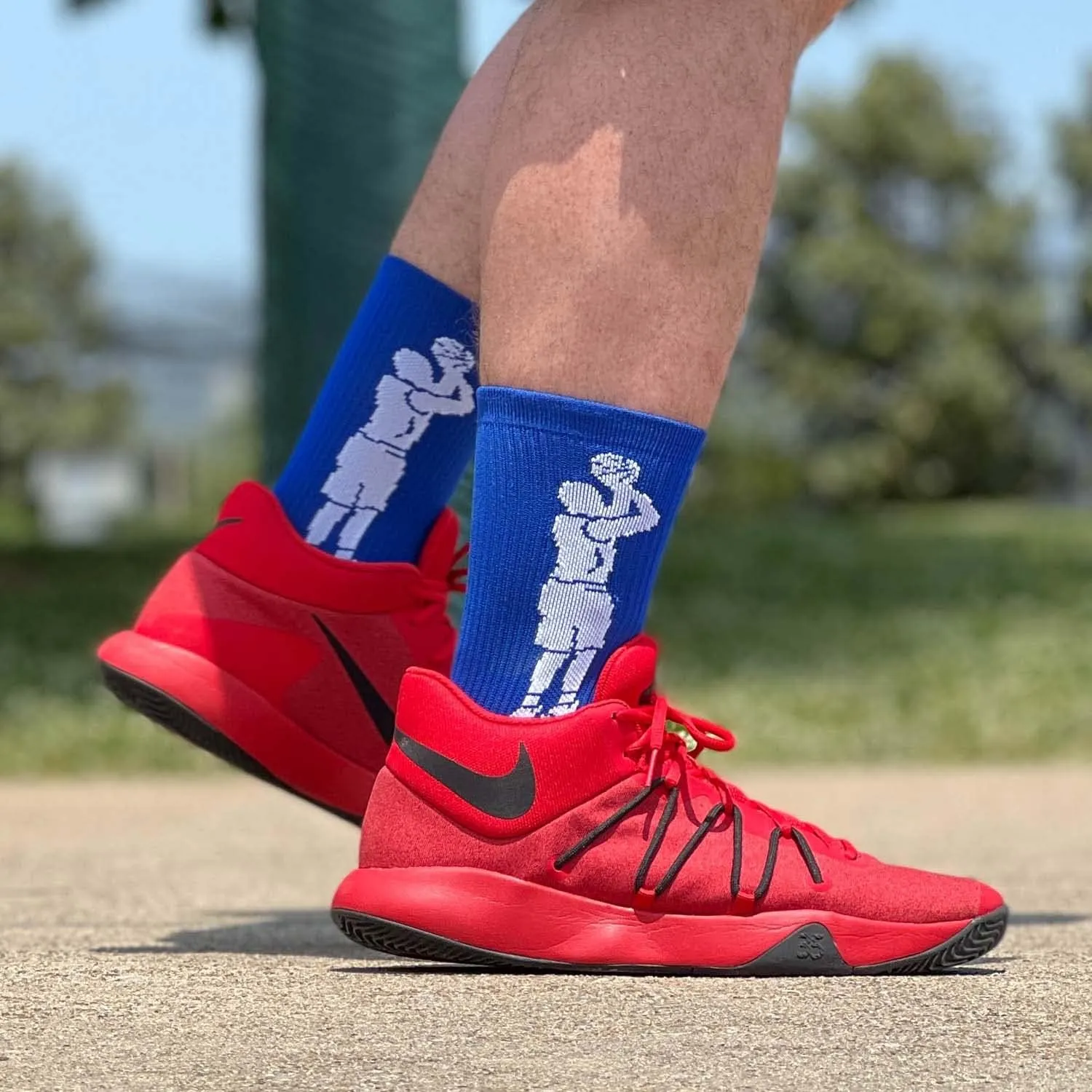 ChalkTalkSPORTS Basketball Performance Crew Socks - Jump Shot - Youth & Adult - Elite Basketball Mid-Calf Socks