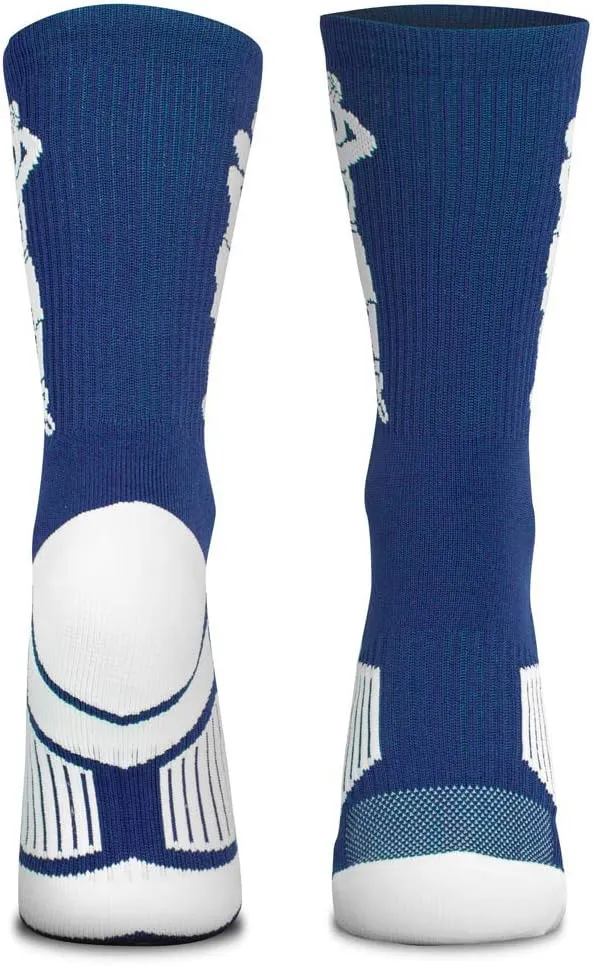 ChalkTalkSPORTS Basketball Performance Crew Socks - Jump Shot - Youth & Adult - Elite Basketball Mid-Calf Socks