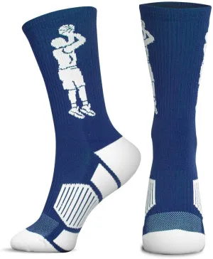 ChalkTalkSPORTS Basketball Performance Crew Socks - Jump Shot - Youth & Adult - Elite Basketball Mid-Calf Socks