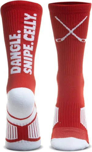 ChalkTalkSPORTS Hockey Performance Crew Socks - Multiple Designs & Colors - Youth & Adult - Hockey Mid-Calf Socks