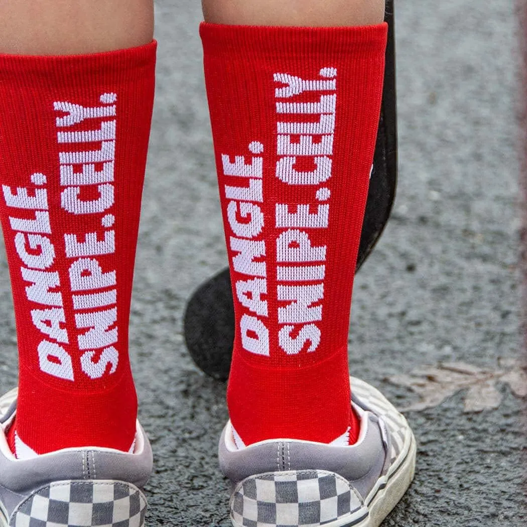 ChalkTalkSPORTS Hockey Performance Crew Socks - Multiple Designs & Colors - Youth & Adult - Hockey Mid-Calf Socks