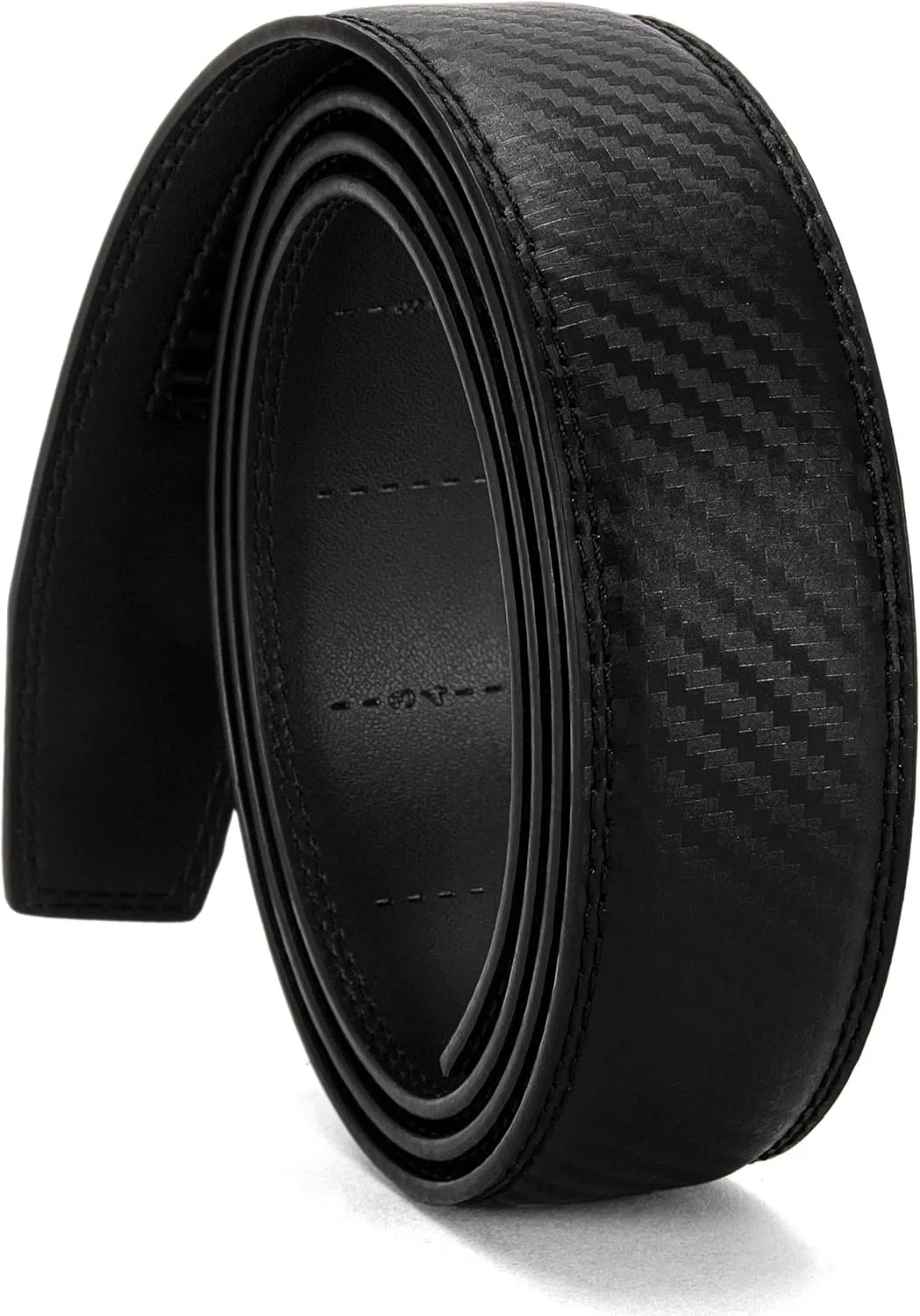 CHAOREN Ratchet Belt Replacement Strap 1 3/8, Leather Belt Strap for 40MM Slide Click Buckle