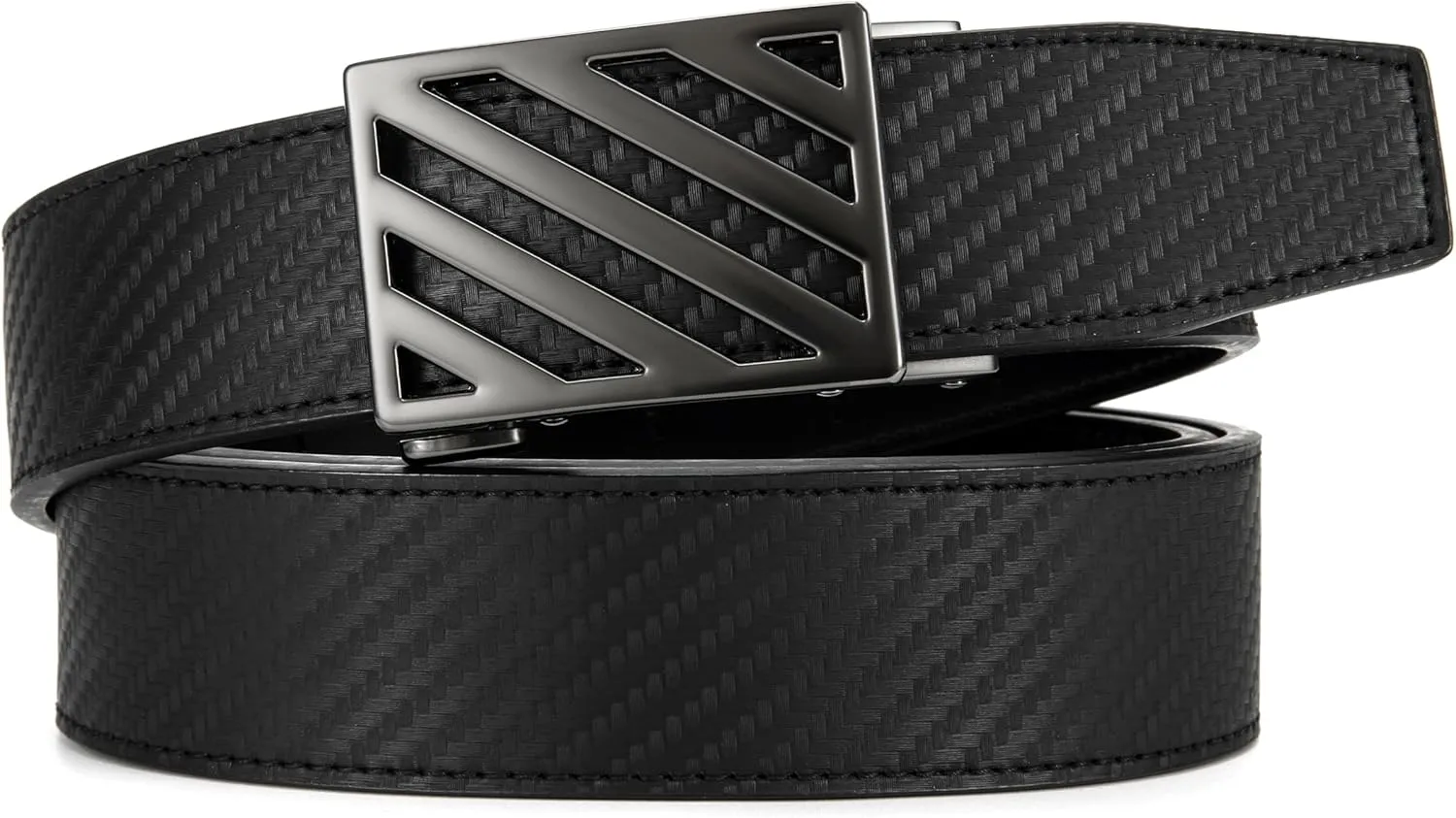 CHAOREN Ratchet Belt Replacement Strap 1 3/8, Leather Belt Strap for 40MM Slide Click Buckle