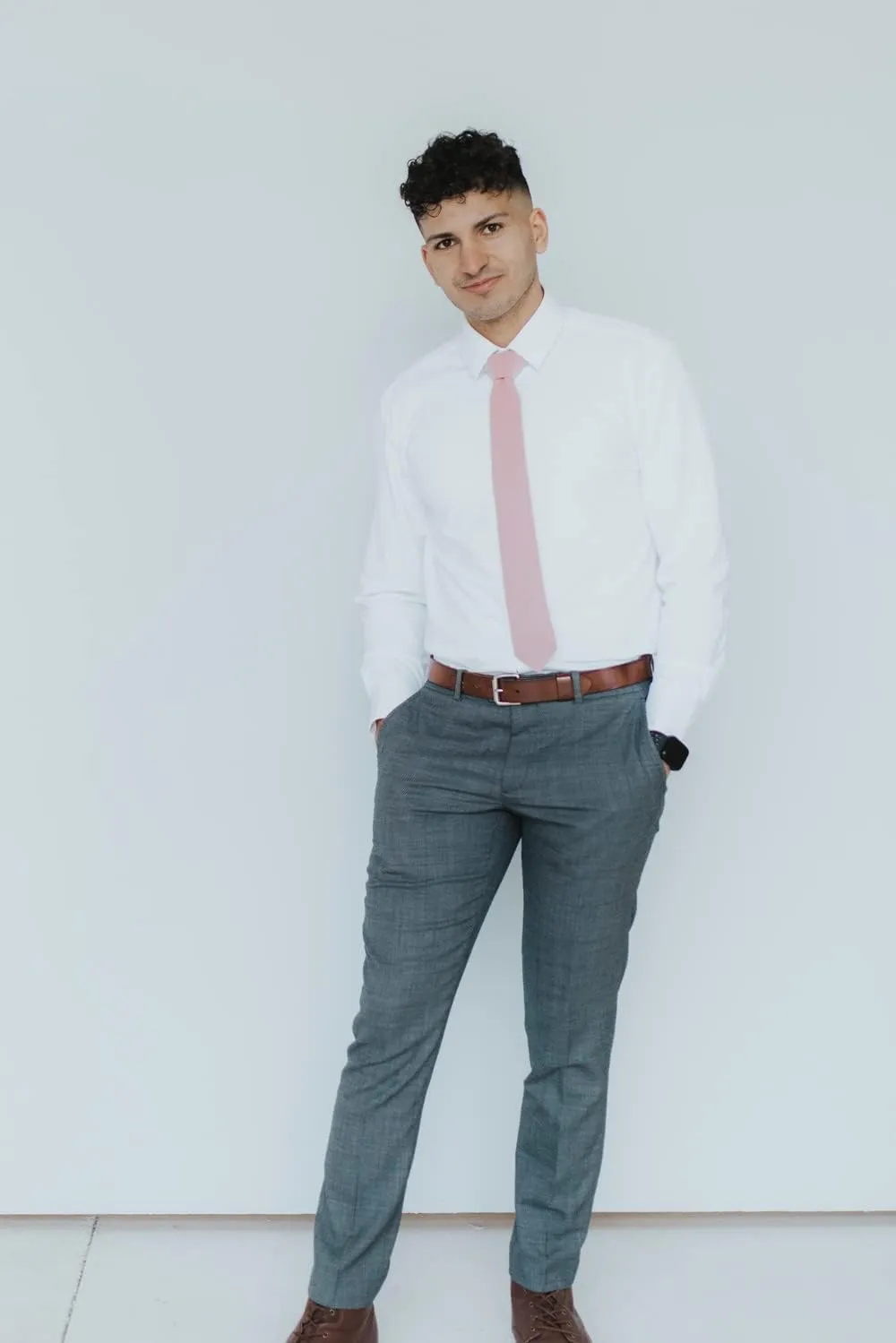 DAZI Men's Skinny Tie, Cotton Wool Linen Necktie, Great for Weddings, Groom, Groomsmen, Missions, Dances, Gifts.