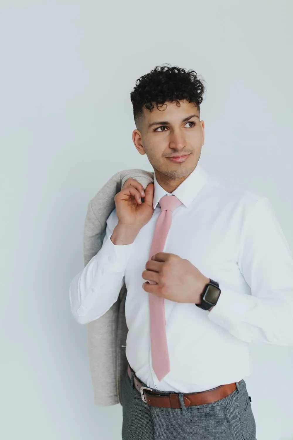 DAZI Men's Skinny Tie, Cotton Wool Linen Necktie, Great for Weddings, Groom, Groomsmen, Missions, Dances, Gifts.