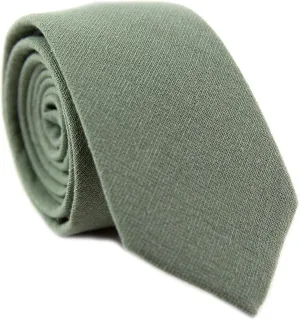 DAZI Men's Skinny Tie, Cotton Wool Linen Necktie, Great for Weddings, Groom, Groomsmen, Missions, Dances, Gifts.