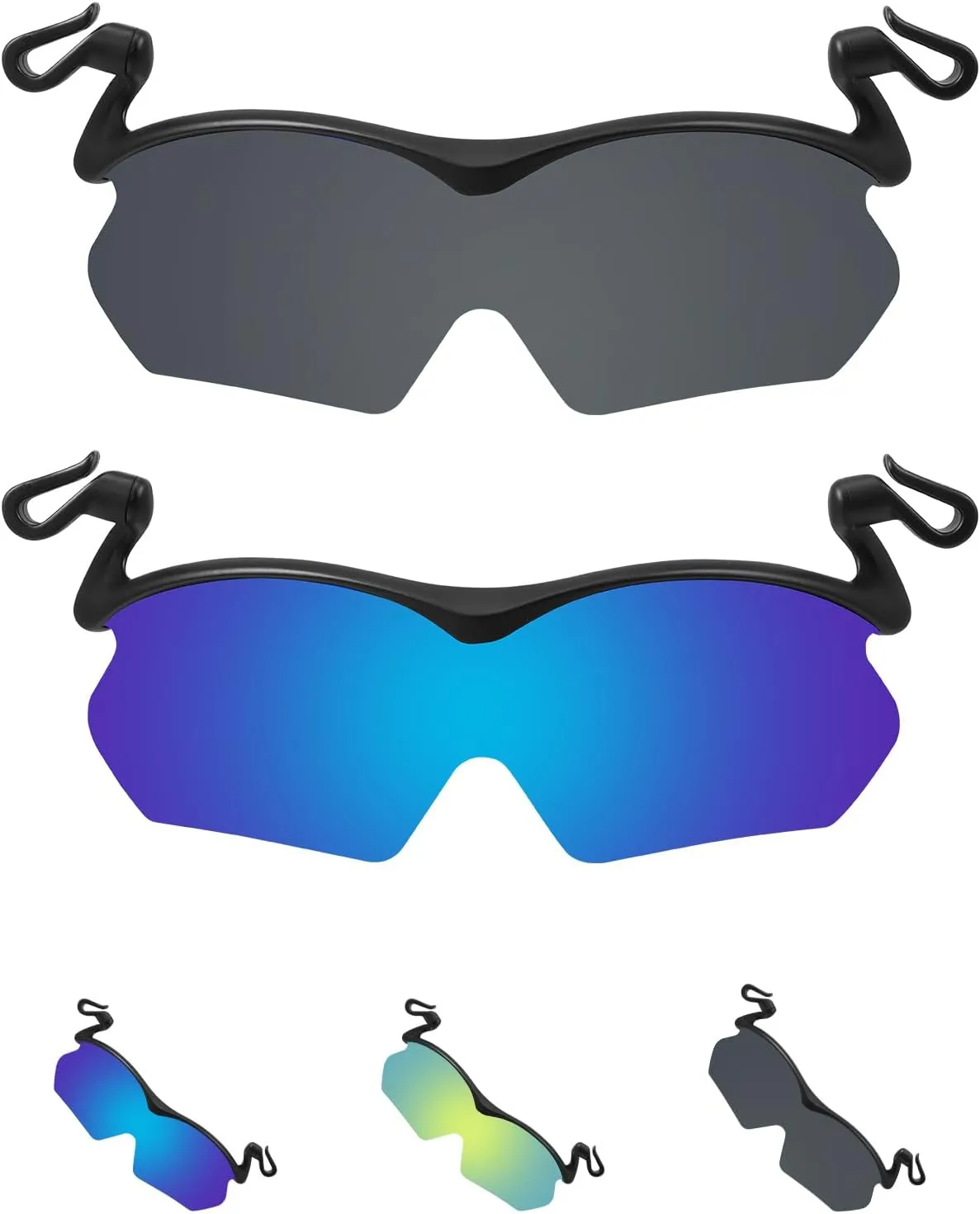 DEECOZY Outdoor Polarized Sunglasses, Clip Cap Sports Sunglasses,UV400 Sunglasses for Mens Womens Fishing Cycling Hiking