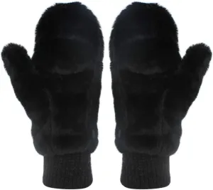 Eilova Unisex Winter Fluffy Gloves Mittens Windproof Fleece Plush Gloves with Warm Mitten Cover for Women Girls Boys