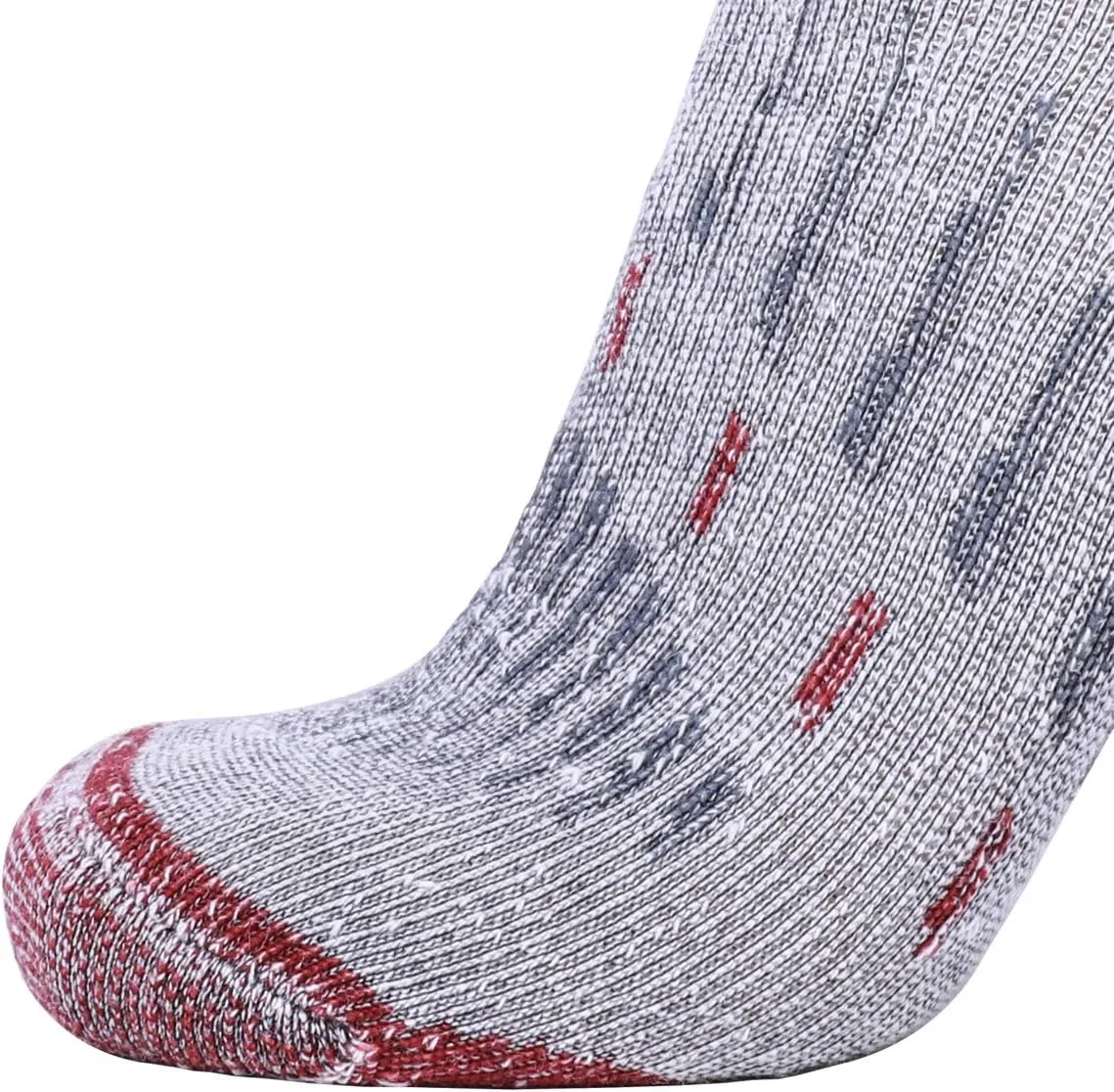 EnerWear Men's Merino Wool Cushion Trail Outdoor Crew Socks 4/6P Pack