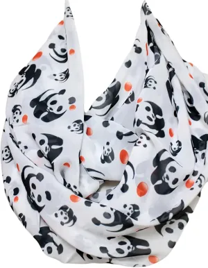 Etwoa Panda Infinity Scarf White cute animal accessories
