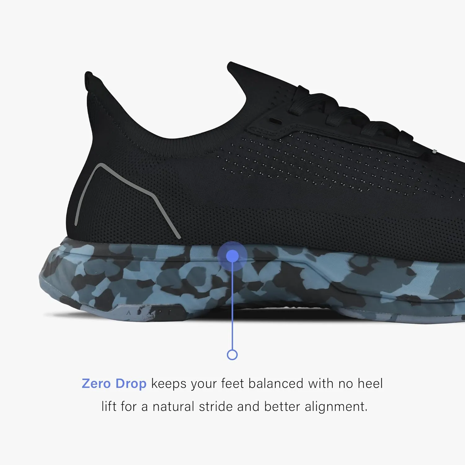 FLUX FOOTWEAR Men’s and Women’s Adapt Runner Wide Toe-Box Natural Movement Shoes with Breathable Knit Upper & UltraFlex Midsole Lightweight Shoes for Running, Walking & Everyday Wear