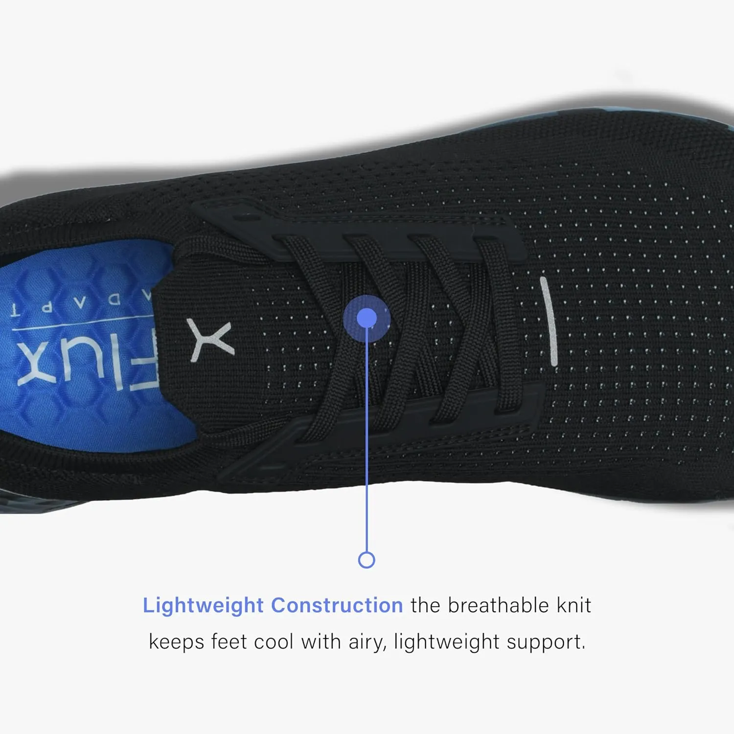 FLUX FOOTWEAR Men’s and Women’s Adapt Runner Wide Toe-Box Natural Movement Shoes with Breathable Knit Upper & UltraFlex Midsole Lightweight Shoes for Running, Walking & Everyday Wear