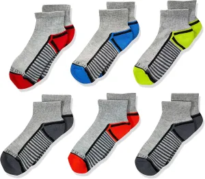 Fruit of the Loom Boys' 6 Pair Pack Half Cushion Socks
