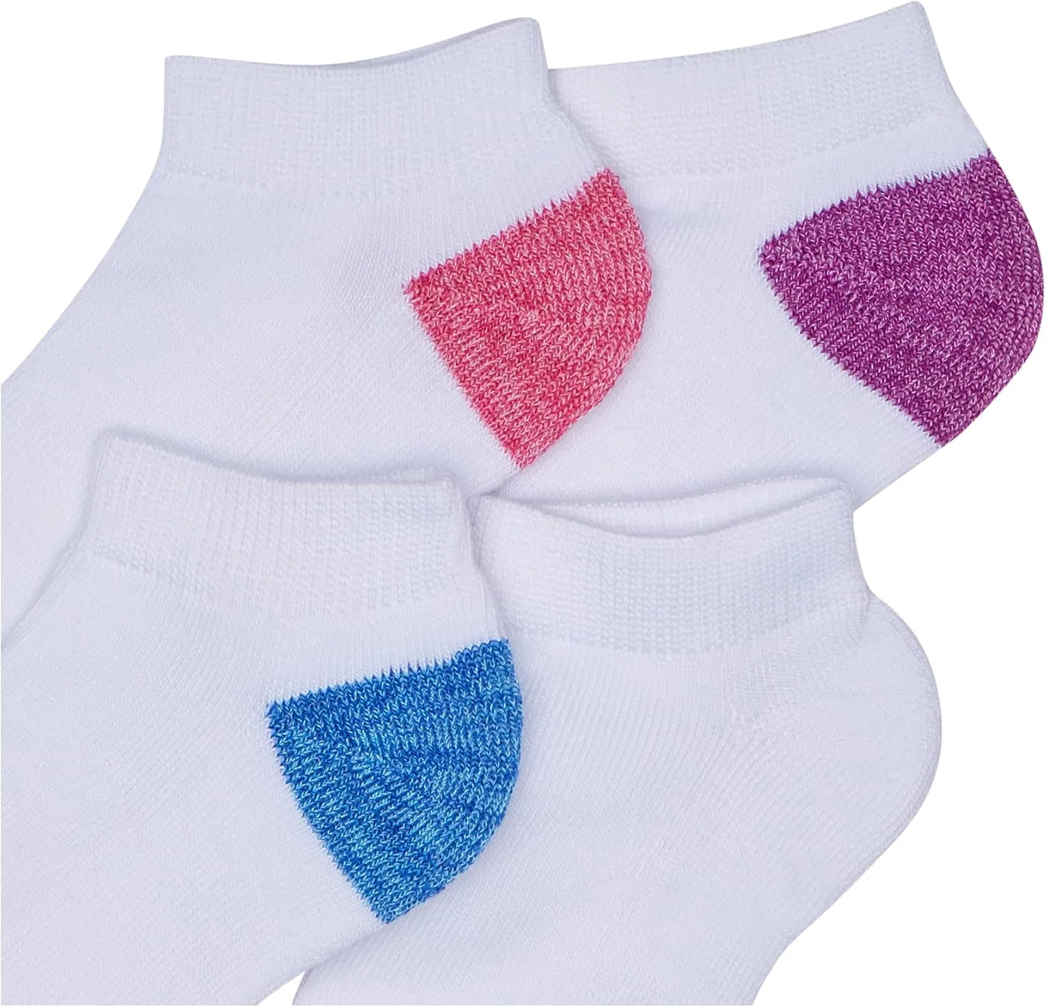 Fruit of the Loom Girls' Little Everyday Essential Cushion Low Cut Socks (10 Pack)
