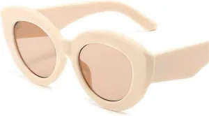 GAOXIN Large Frame cat Eye Fashion Sunglasses for Men and Women for Outdoor Vacation (Color : F, Size : Medium)