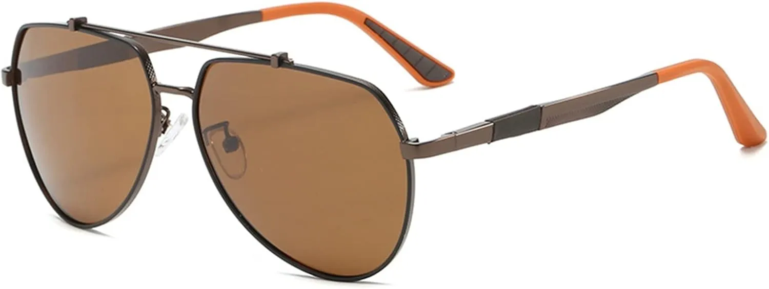 GAOXIN Polarized Retro Driving and Cycling Sunglasses Men and Women Outdoor Sunglasses (Color : C, Size : 1)