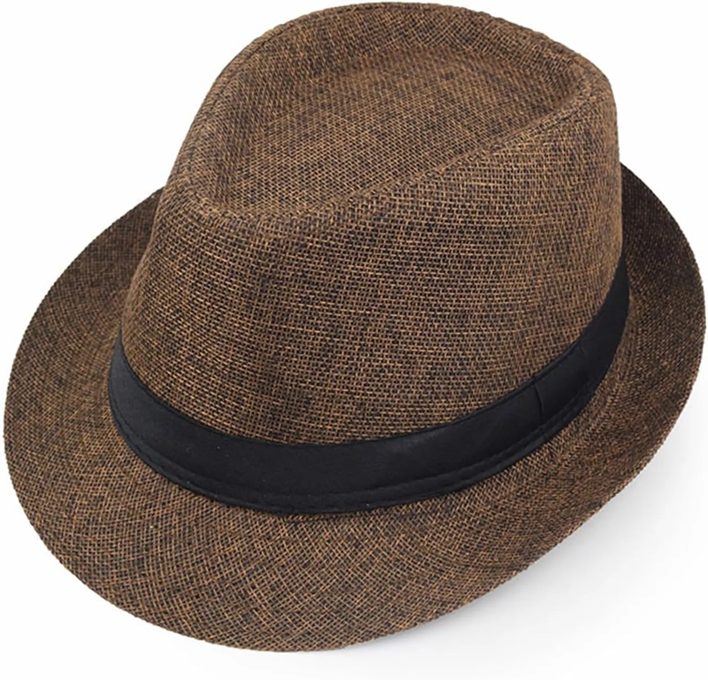 Giroir Fedora Hats for Men Women Short Brim Unisex Summer Beach Style 1920s Party Accessories