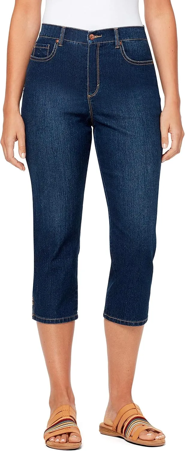 Gloria Vanderbilt Women's Amanda Capri Jean Petite