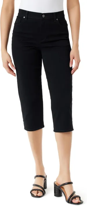 Gloria Vanderbilt Women's Amanda Capri with High Rise Straight Standard
